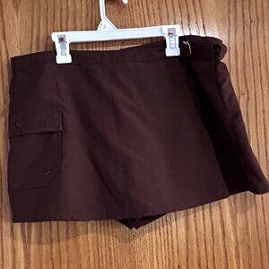 South Point Brown Swim Skorts
